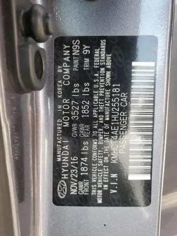 2017 HYUNDAI ACCENT SE