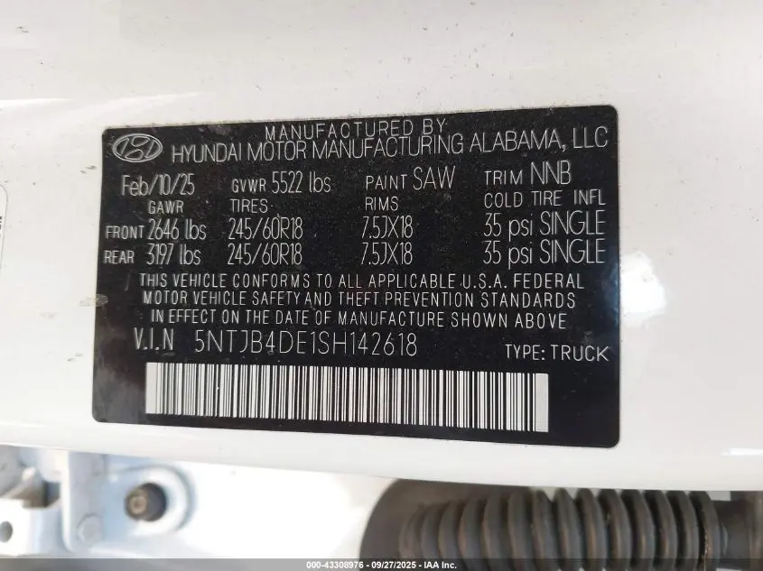 2025 HYUNDAI SANTA CRUZ SEL