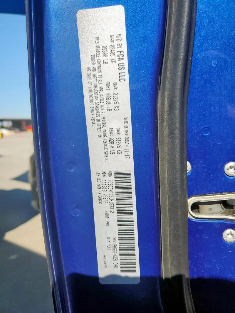 2018 DODGE CHARGER R/T  