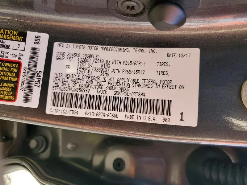 2018 TOYOTA TACOMA TRD SPORT  