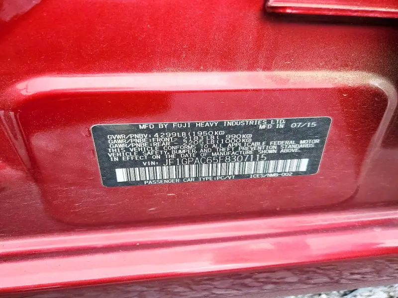 2015 SUBARU IMPREZA PREMIUM  