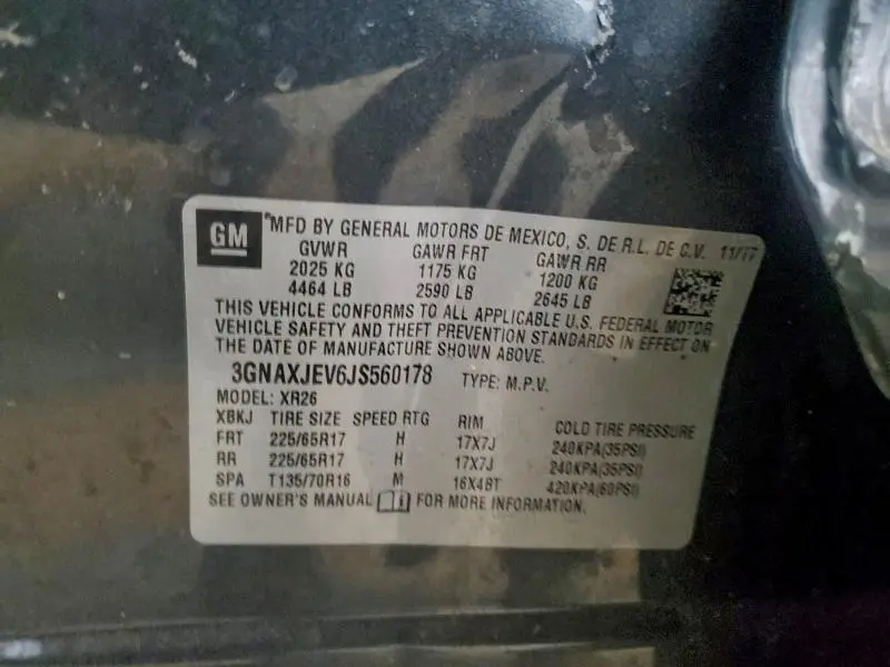 2018 CHEVROLET EQUINOX LT  