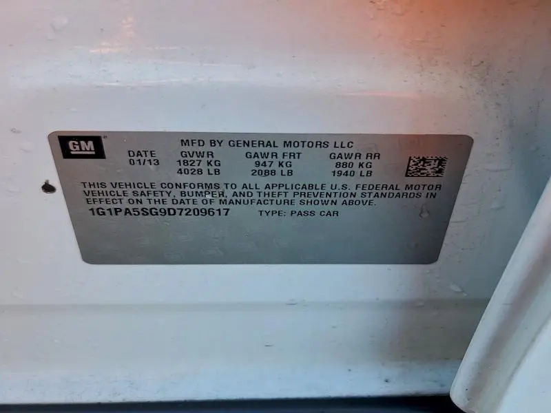 2013 CHEVROLET CRUZE LS  