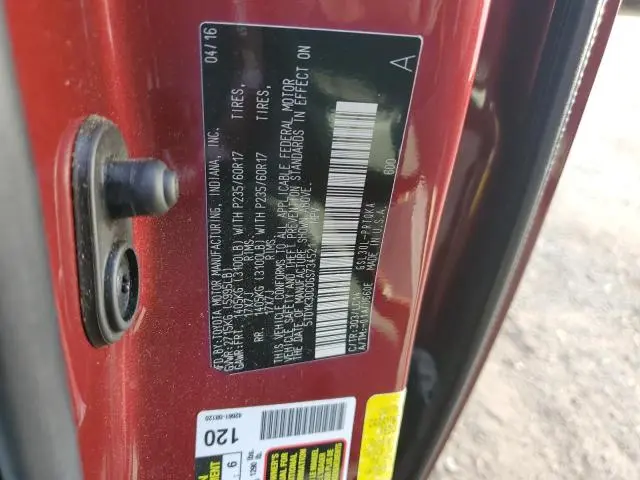 2016 TOYOTA SIENNA XLE  