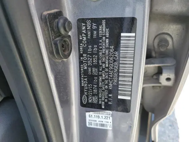2016 HYUNDAI ACCENT SE  
