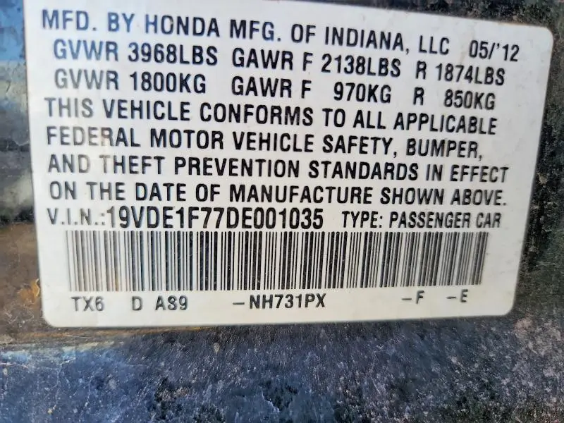 2013 ACURA ILX 20 TECH  