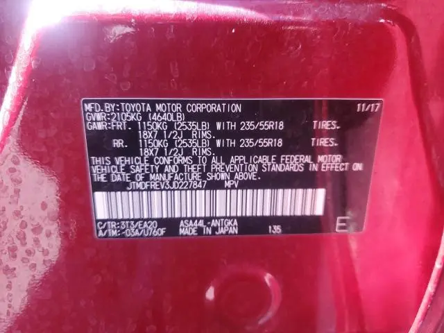 2018 TOYOTA RAV4 LIMITED  