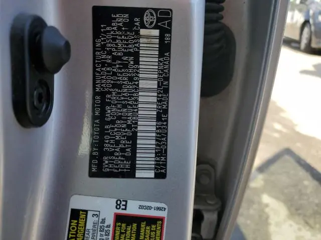2011 TOYOTA COROLLA BASE