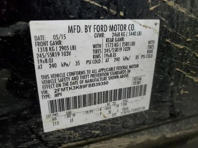 2015 FORD EDGE TITANIUM  