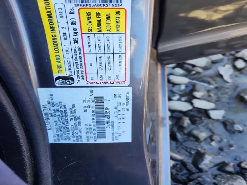 2012 FORD FUSION SEL  