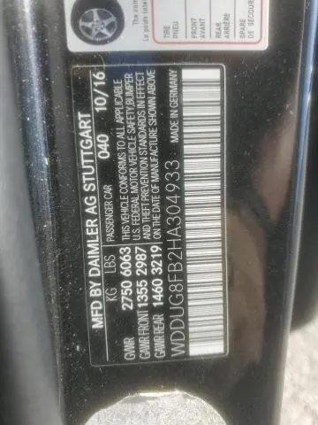 2017 MERCEDES-BENZ S 550 4MATIC  