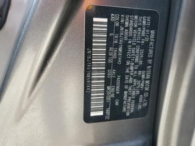 2022 NISSAN ROGUE SPORT S