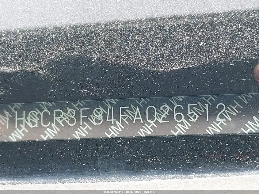 2015 HONDA ACCORD EX-L V-6