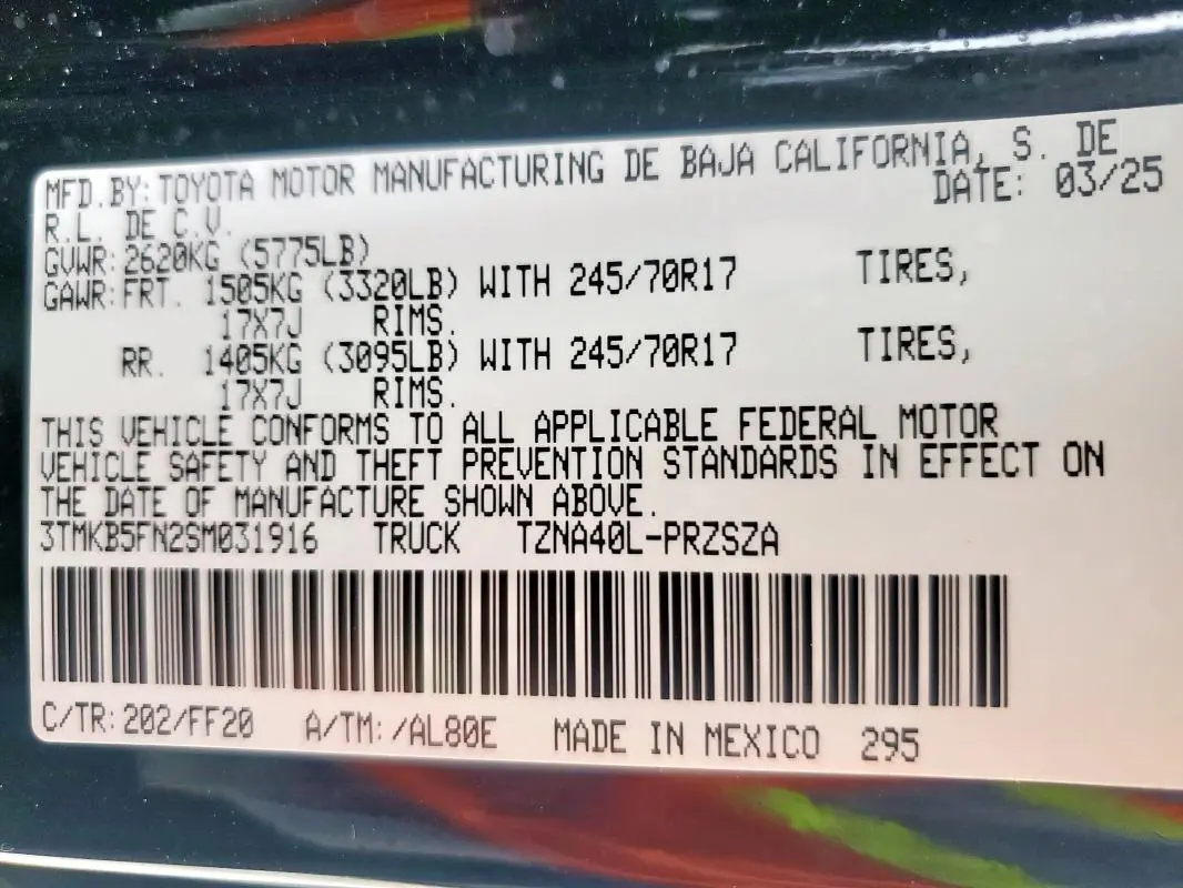 2025 TOYOTA TACOMA DOUBLE CAB  