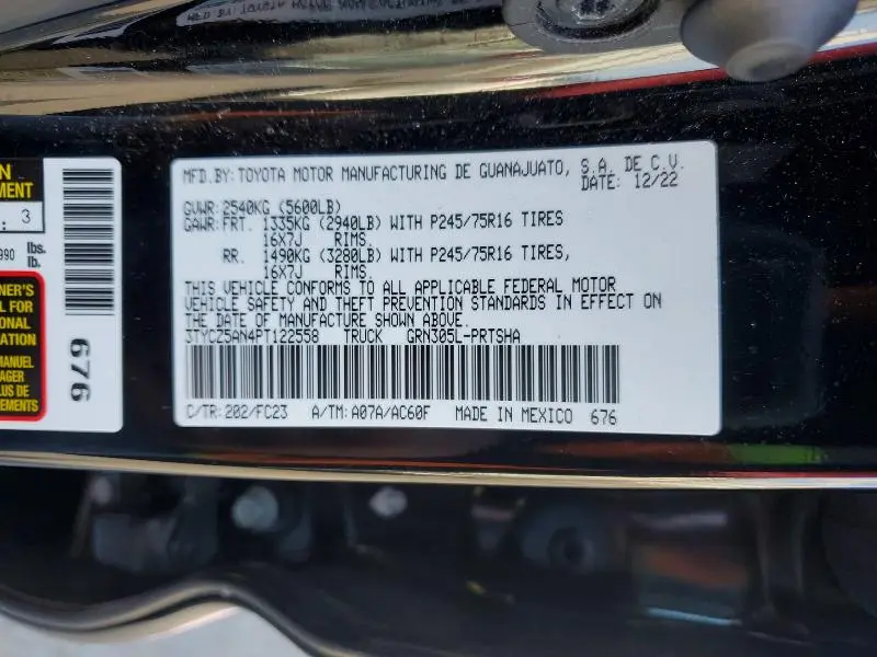 2023 TOYOTA TACOMA SR5 V6  
