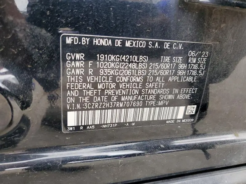 2024 HONDA HR-V LX  