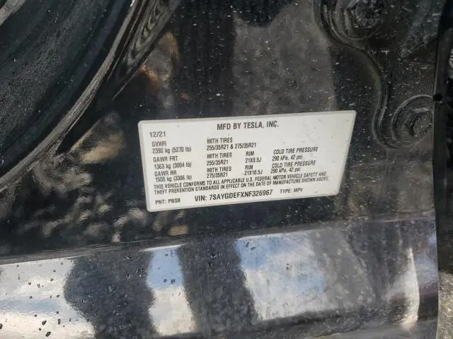 2022 TESLA MODEL Y 