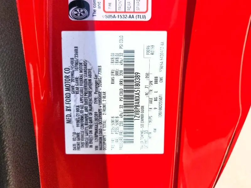 2010 FORD MUSTANG   