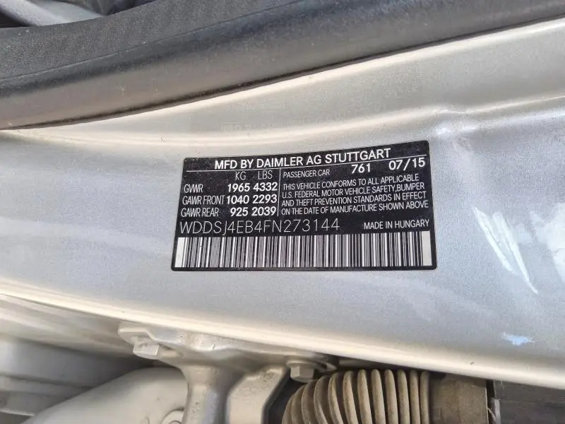2015 MERCEDES-BENZ CLA 250  