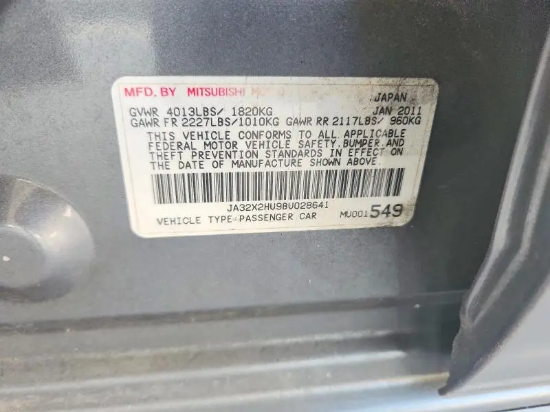 2011 MITSUBISHI LANCER ES/ES SPORT  