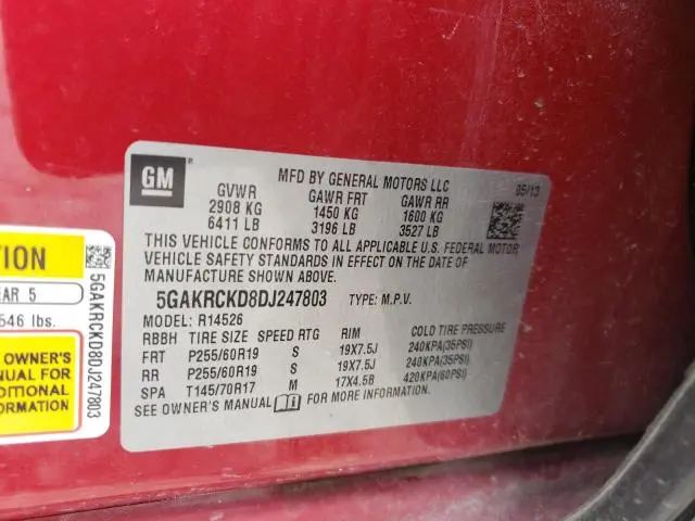 2013 BUICK ENCLAVE   