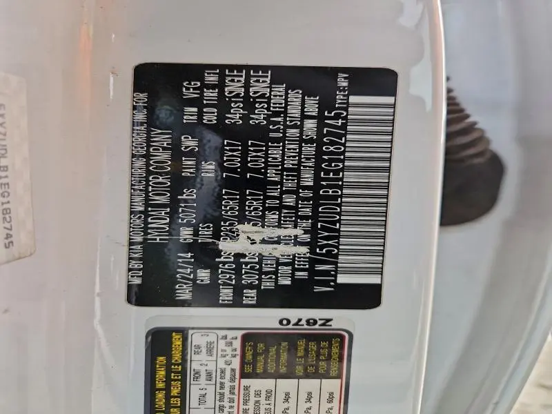 2014 HYUNDAI SANTA FE SPORT   