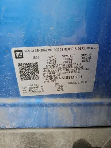 2025 CHEVROLET BLAZER RS  