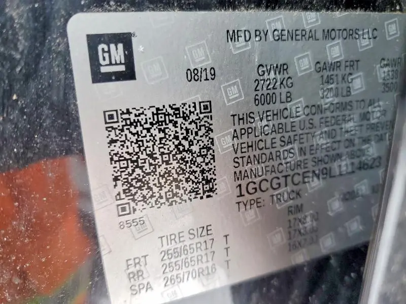 2020 CHEVROLET COLORADO LT  