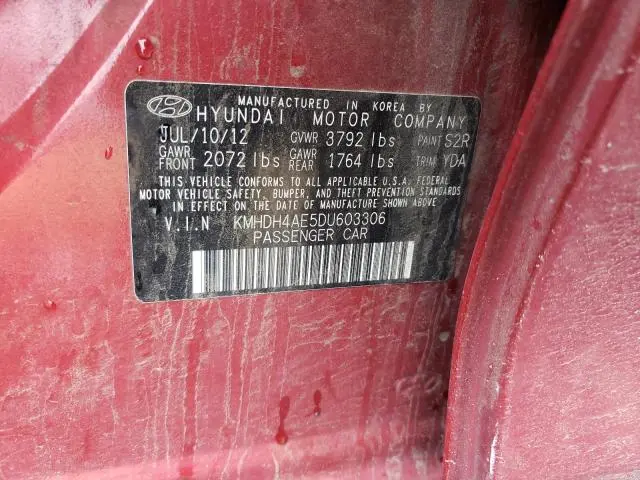 2013 HYUNDAI ELANTRA GLS