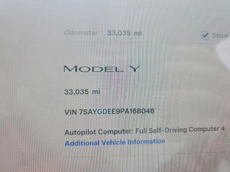 2023 TESLA MODEL Y   