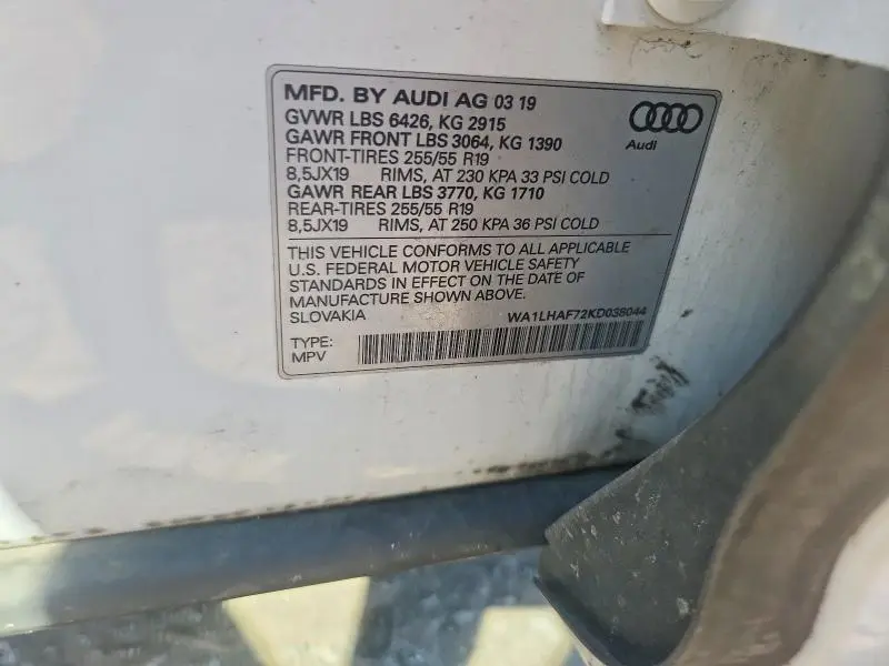 2019 AUDI Q7 PREMIUM PLUS  