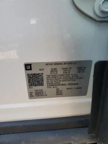 2020 CHEVROLET TRAVERSE LT  