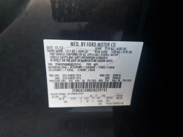 2013 FORD FLEX LIMITED  