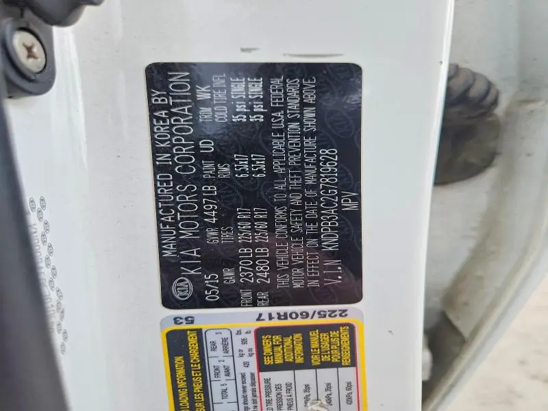 2016 KIA SPORTAGE LX  