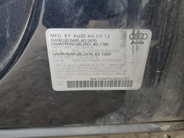 2012 AUDI Q5 PREMIUM PLUS