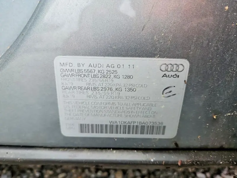 2011 AUDI Q5 PREMIUM PLUS  