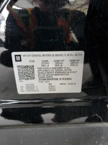 2020 CHEVROLET BLAZER RS  