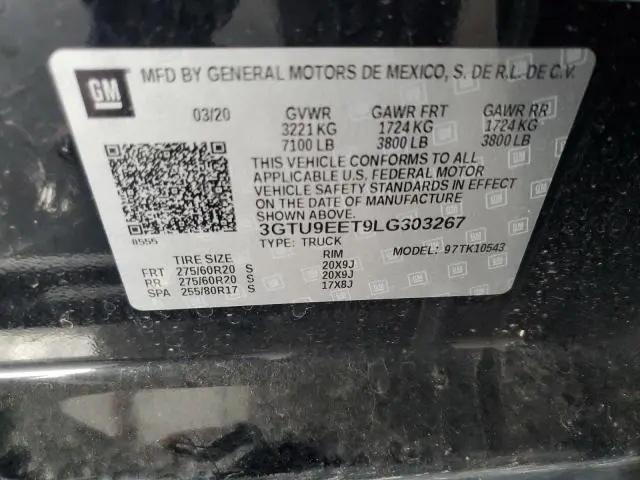 2020 GMC SIERRA K1500 AT4  