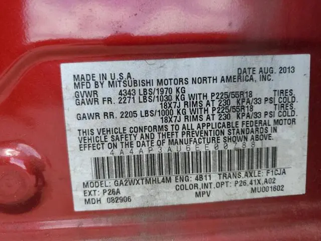 2014 MITSUBISHI OUTLANDER SPORT ES  