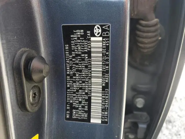 2017 TOYOTA COROLLA L