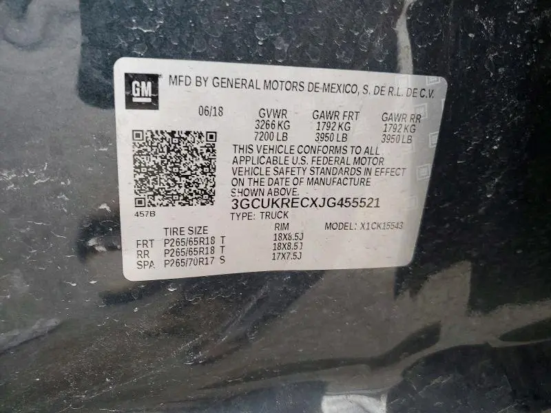 2018 CHEVROLET SILVERADO K1500 LT  