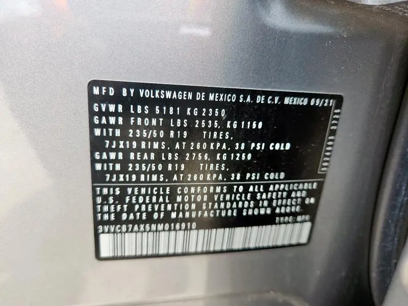 2022 VOLKSWAGEN TIGUAN SE R-LINE BLACK  
