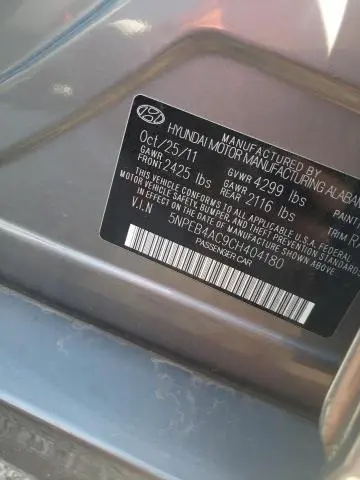 2012 HYUNDAI SONATA GLS  