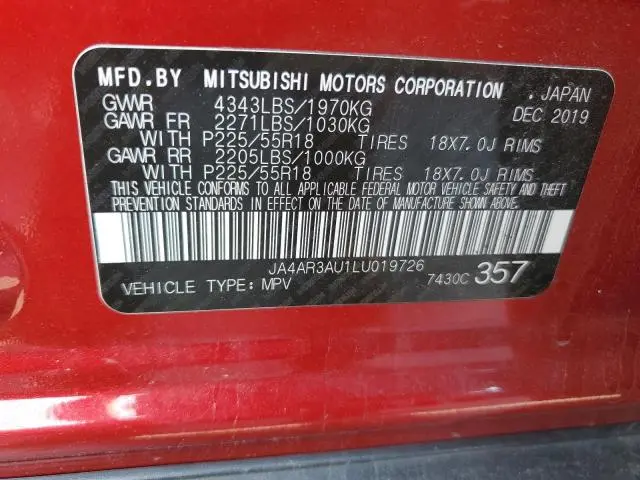 2020 MITSUBISHI OUTLANDER SPORT ES  