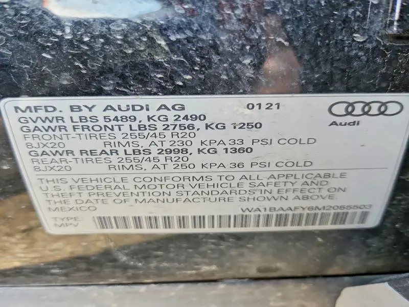 2021 AUDI Q5 PREMIUM PLUS  