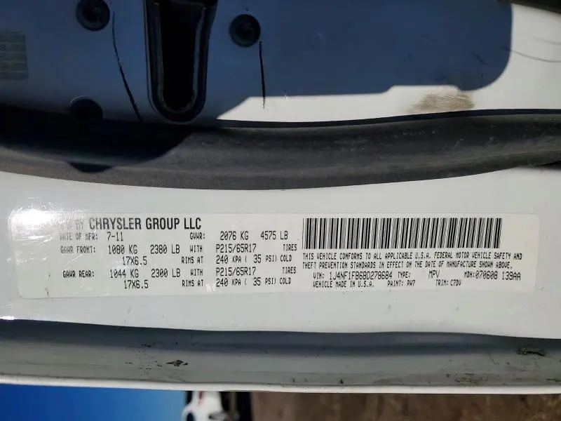 2011 JEEP COMPASS SPORT  