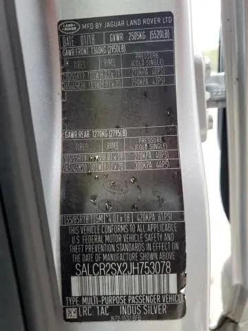 2018 LAND ROVER DISCOVERY SPORT HSE  