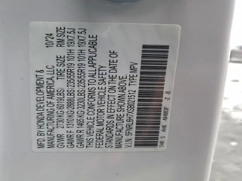 2025 HONDA ODYSSEY SPORT-L  