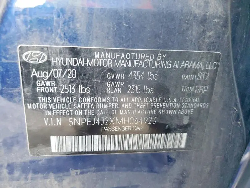 2021 HYUNDAI SONATA SEL PLUS  