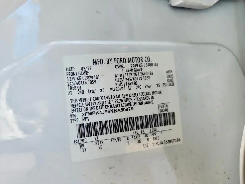 2022 FORD EDGE SEL  